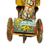 1930’s Artie The Clown In Crazy Jeep Tin Litho Wind-Up