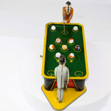 1940’s Ranger Steel Tin Litho Wind-Up Mechanical Billiard Table with Two Players