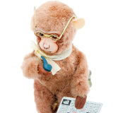 Wind-Up Monkey Reading Newspaper & Smoking Pipe