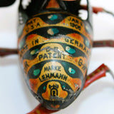 Early 1900’s German Lehmann Tin Litho Wind-UP Crawling Beetle with Box