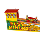 1930’s Louis Marx Tin Litho Wind-Up "Busy Miners" Catapult Toy with Box