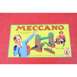 1949 Meccano No. 4 Large Piece Erector Set in Box