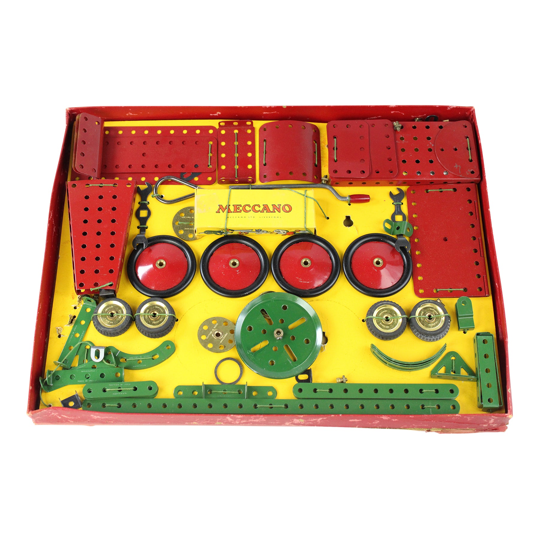 Case Vintage Meccano Sets 1949 Meccano Large Piece Erector Set In Box