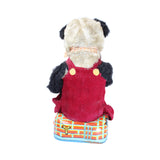 1950's Alps Battery Operated "Pipe Smoking Bear Polishing Shoes" (Non-Working)