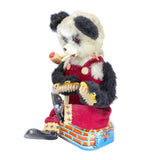 1950's Alps Battery Operated "Pipe Smoking Bear Polishing Shoes" (Non-Working)
