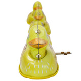 Vintage 1970's Tin Wind-Up Duck Family