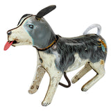 1950's Japan Tin Litho Wind-Up Dog With Spinning Tail And Moving Head