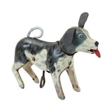 1950's Japan Tin Litho Wind-Up Dog With Spinning Tail And Moving Head