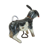 1950's Japan Tin Litho Wind-Up Dog With Spinning Tail And Moving Head