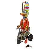 Wind-Up Tin Litho Duck On A Trike