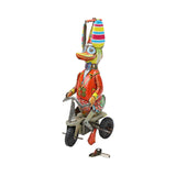 Wind-Up Tin Litho Duck On A Trike