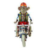 1940's German Tin Wind-Up "Arnold The Monkey" On Tricycle
