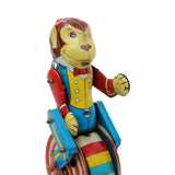 Rare 1960's Haji Tin Litho Wind-Up "Clever Monkey" Circus Rider