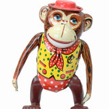 Vintage Inakita Tin Litho Wind-Up Walking Monkey