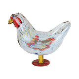 3 Wind-Up Mechanical Tins & One Vintage Wyandotte Litho-Tin Hen Egg Layer