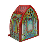 1930's J. Chein Wind-up Tin Litho Cathedral Church Pipe Organ