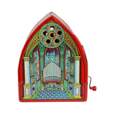 1930's J. Chein Wind-up Tin Litho Cathedral Church Pipe Organ