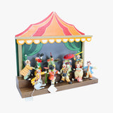 Hand Painted & Crafted Anri Italy Toriart "Big Top" Circus Display with 10 Clowns