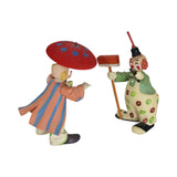 Hand Painted & Crafted Anri Italy Toriart "Big Top" Circus Display with 10 Clowns