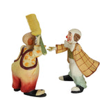 Hand Painted & Crafted Anri Italy Toriart "Big Top" Circus Display with 10 Clowns