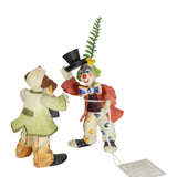 Hand Painted & Crafted Anri Italy Toriart "Big Top" Circus Display with 10 Clowns
