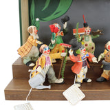 Hand Painted & Crafted Anri Italy Toriart "Big Top" Circus Display with 10 Clowns