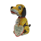 Vintage TPS Japan "Pat The Pup" Wind-UP Tin Litho Dog