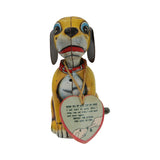 Vintage TPS Japan "Pat The Pup" Wind-UP Tin Litho Dog