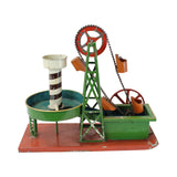 Rare Working 1920's DRGM Spinning Tin Litho Water Mill