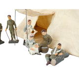 Lineol Red Cross Tent With 5 - Medical Related Elastolin Figures