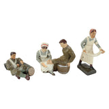 Lineol Red Cross Tent With 5 - Medical Related Elastolin Figures