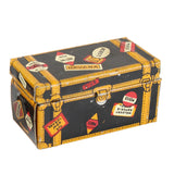 2- 1930's Louis Marx Tin Litho Steamer Trunks 'O' Gauge Glendale Depot