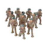 11- Vintage WWII Barclay Podfoot Lead Soldiers In Action