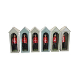 6 Sets- #329 Old Britains 1950's Lead Scots Guards with Sentry Boxes
