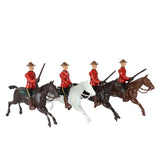 Britains Ltd. Lead Figure Set #1349 - 4 Royal Canadian Mounted Police in Summer Dress Uniforms