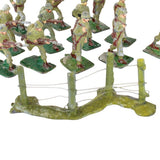14 - Union of South Africa 30mm Lead Soldiers with Barb Wire Fence Piece