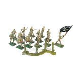 14 - Union of South Africa 30mm Lead Soldiers with Barb Wire Fence Piece
