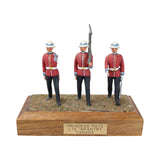 6 - Wood Block Mounted Toy Soldiers