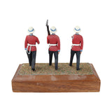 6 - Wood Block Mounted Toy Soldiers