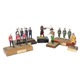 6 - Wood Block Mounted Toy Soldiers
