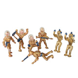 Very Scarce Set of 7 Die-Cast Metal Space Figures
