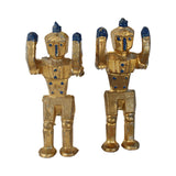 Very Scarce Set of 7 Die-Cast Metal Space Figures