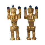 Very Scarce Set of 7 Die-Cast Metal Space Figures