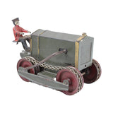 Rare 1919 Kinsbury Caterpillar Tractor With Driver & Fully Functional Crank Gear Drive