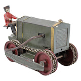 Rare 1919 Kinsbury Caterpillar Tractor With Driver & Fully Functional Crank Gear Drive