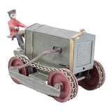 Rare 1919 Kinsbury Caterpillar Tractor With Driver & Fully Functional Crank Gear Drive