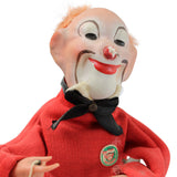 Rare West German Carl Wind-Up Clown with String
