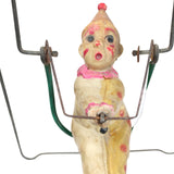Antique Mechanical Swing with Celluloid Clown on Trapeze