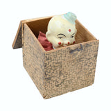 Antique Paper Mache & Wood Jack-In-The Box