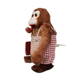 Occupied Japan Wind-Up Pipe Smoking Walking Monkey with Briefcase